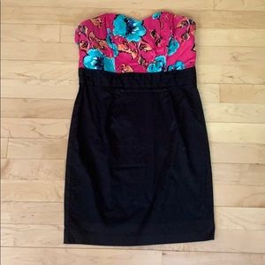 Charlotte Russe floral and black dress